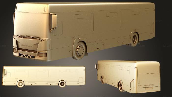 Автомобили и транспорт (Городской автобус, CARS_1214) 3D модель для ЧПУ станка